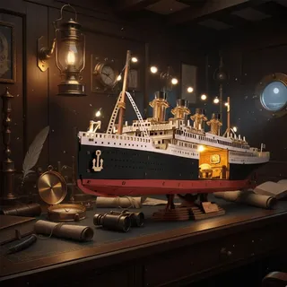 ROBOTIME 1912 Eternal Atlantic Voyager aus Holz