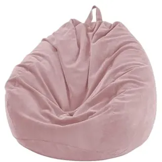 FANSU Sitzsack Waschbar Ohne Füllung, Stuhlbezug für Indoor Outdoor, für Kinder Erwachsene, Kordsamt Textile Aufbewahrung (70x80cm, Rosa)