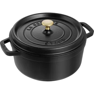 Staub Cocotte 26 cm rund schwarz