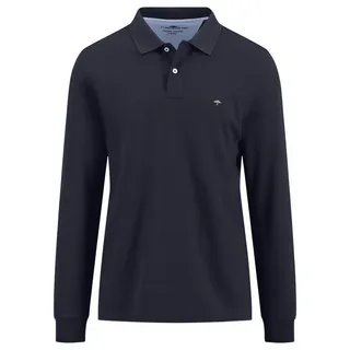 FYNCH-HATTON Langarm-Poloshirt Polo, Longsleeve, Premium Cotton navy blau