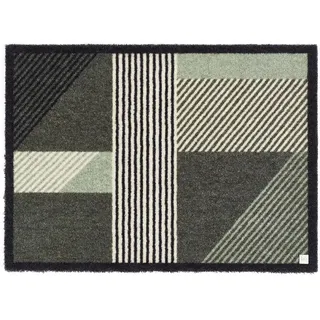 Barbara Becker Fußmatte Sense, Schmutzfangmatte für Eingangsbereich Wohnungstür, Fußabstreifer, Türmatte, Grün, 67 x 110 cm