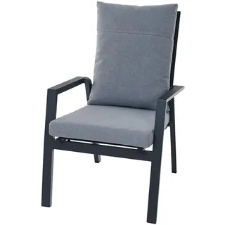 Siena Garden Valencia Comfort Plus Sessel 65 x 110 x 114 cm grau/silber