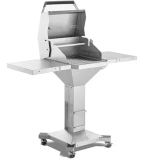 Holzkohlegrill THÜROS T300 BBQ Station Edelstahlgrill Standgrill