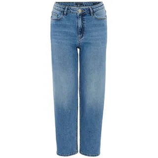 Opus Damen Barrel | Barrel Jeans LOLAH Mid Rise aus Spanish Cotton Mix mid Redux Blue, 38 L28