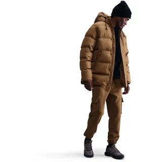 NIKE Club Storm-FIT Parka Herren 235 - mosswood brown/white M
