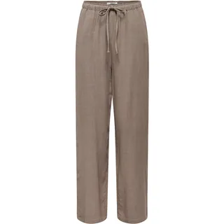 Only ONLSIESTA MW PULL-UP LINEN Chino Braun XS 32