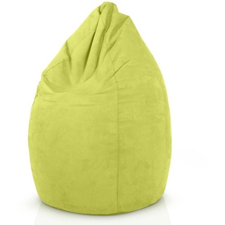 Green Bean Sitzsack »Drop«, Sitzsack mit Rückenlehne 60x60x90cm - Indoor Sitzkissen 220L Füllung Kuschelig Waschbar - Bean Bag Bodenkissen Lounge Chair Sitzhocker Kindersitzsack grün