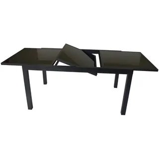 FRG Ausziehtisch 150-210 x 90 x 75 cm Schwarz
