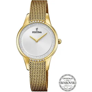 Festina Quarzuhr F20495/1, Armbanduhr, Damenuhr goldfarben