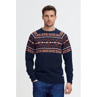 Blend Strickpullover BHNilas Weihnachtlicher Grobstrickpullover blau XL (56)