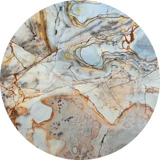 KOMAR Vliestapete "Marble Sphere" Tapeten 125x125 cm (Breite x Höhe), rund und selbstklebend Gr. B/L: 125 m x 125 m, Bahnen: 1 St., bunt Steintapeten