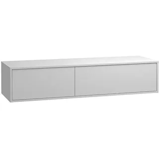 vente-unique Waschbeckenunterschrank hängend 150 x 32 cm Weiß