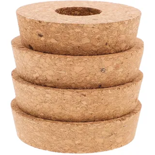 Yardenfun Vasendeckel für Hydrokulturvase 4 Stück mit Lochdesign | Glasvase, Khakifarbene Ausführung, Einfache Pflege, Passende Abdeckung für Kleine Räume