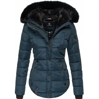 Marikoo Steppjacke Lotusblüte Dunkelblau XS