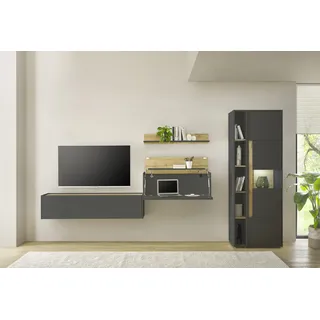 Home Affaire Büromöbel-Set CiTY/GiRON, (Set, 5-tlg) grau