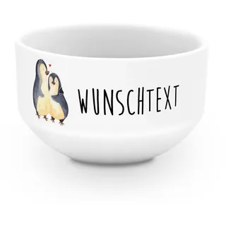 Mr. & Mrs. Panda Müslischale Pinguin umarmen - Personalisierte Geschenke, Hochzeitstag, Schüsseln, Hochzeit, Müslischüssel, Schale, Schüssel Personalisieren, Suppenschüssel, Liebe