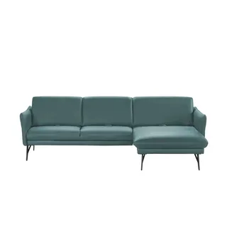 himolla Ecksofa Leder  1928 , türkis/petrol , Maße (cm): B: 280 H: 83 T: 175.0