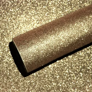 VEELIKE Tapete Glitzer Champagner Klebefolie Gold Tapeten Selbstklebend Glitzerfolie Glitzerpapier Party Dekoration Glitzer Deko Möbelfolie Wohnzimmer Wandtapete Hell Urlaubsdekoration 40cm×300cm