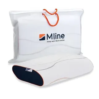 M LINE | Pillow You Orange | Kopfkissen - Memory Foam | Optimale Belüftung - Orange - 56 x 35 x 11 cm