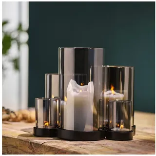 philippi Windlicht Lichtermeer Glas Schwarz