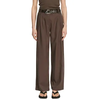 Comma, Fließende Wide-Leg-Hose Braun 38