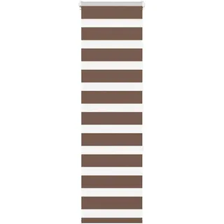vidaXL Doppelrollo 40 x 150 cm Zebra/Braun