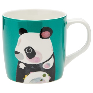 Maxwell & Williams DX0918 Kaffee-Tasse Panda 420 ml – Porzellan bauchig – mit buntem Bären-Motiv, in Geschenkbox