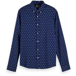 Scotch & Soda Herren Hemd Mini Jacquard Pattern 155162-0218 S - Combo B - S