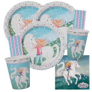 Sternenschweif Einhorn - Party-Set 68-teilig für 16 Kinder