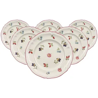 Villeroy & Boch Petite Fleur Brotteller 17 cm weiß 6er Set