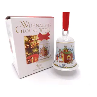 Hutschenreuther Porzellanglocke Weihnachtsglocke 2003 OVP -