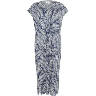 Kaffe Kleid Blusenkleid Blau/Weiß XS