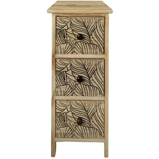 Hti-Living Kommode Melia schmal 26 x 32 x 62 cm Schwarz