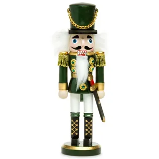 SIKORA Weihnachtsfigur NK-I Deko Nussknacker Figur aus Holz verschiedene Motive 3 Größen grün