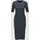 Elegantes Kleid mit Zierknöpfen Blau 36
