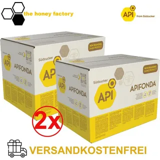 APIFONDA Futterteig Bienen DOPPELPACK 24 x 1 KG Bienenfutter Imkerei Südzucker