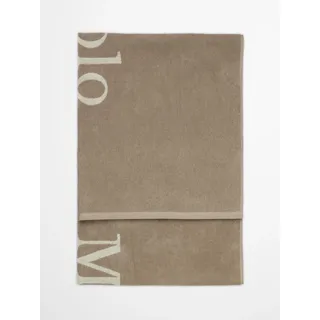 Marc O'Polo Badetuch Statement Warm Stone, 100x180 cm - 100% Bio-Baumwollfrottier - Uni