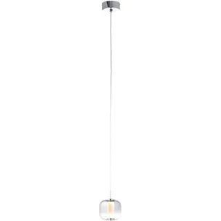Brilliant Rafa 1-flg. 7W 30 cm chrom/rauchglas