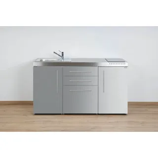 Stengel Miniküche Küchenzeile Premiumline MP160 mit Kühlschrank, 160cm
