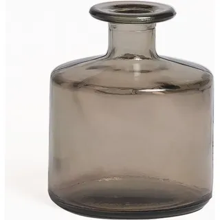 Vase Aus Recyceltem Glas 12 Cm Pussa Grau Taupe - Sklum