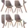 4 St. Stoff taupe/natura