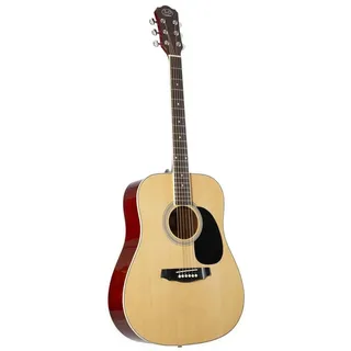 J & D J&D D-80 NT Westerngitarre, Akustikgitarre Anfänger Dreadnought Natural Hochglanz