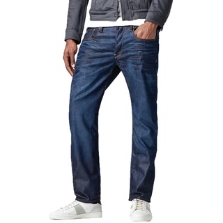 G-Star Jeans 3301 Herren Straight Jeans Blau Normaler Bund Knopfleiste W 26 L 32