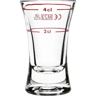 Schnapsglas Wachtmeister - 56ml, 2cl+4cl Eiche (12 Stk.)