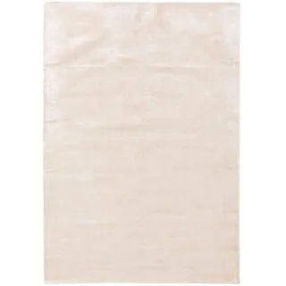 benuta pure Viskoseteppich Nela Ivory 120x170 cm - Moderner Kurzflor-Teppich für Wohnzimmer