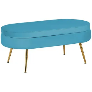 SalesFever Clam oval blau/gold