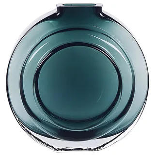 Beliani Blumenvase, Glas grün Kapeli