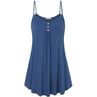 PRJN Damen Knopf sexy V-Ausschnitt Leibchen Damen lose Weste Top Sommer Plus Größe Damen lose ärmellose Leibchen Weste Weste Sommer Damen Sommer cool lässig ärmellose Weste Top - 3XL