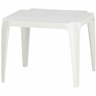 Ipae-Progarden Gartentisch Kindertisch, 50x50 cm, weiß Vollkunststoff, Monoblock, stapelbar weiß