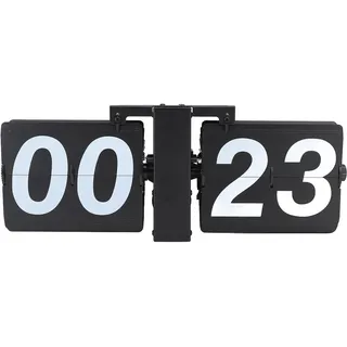 Beufee Flip Clock, Desktop-Uhr, minimalistische Retro-mechanische Digitale Flip-Down-Uhr, automatische Umblätteruhr, Flip-Page-Uhr Tischuhr mit großen Zahlen für das Home Office
